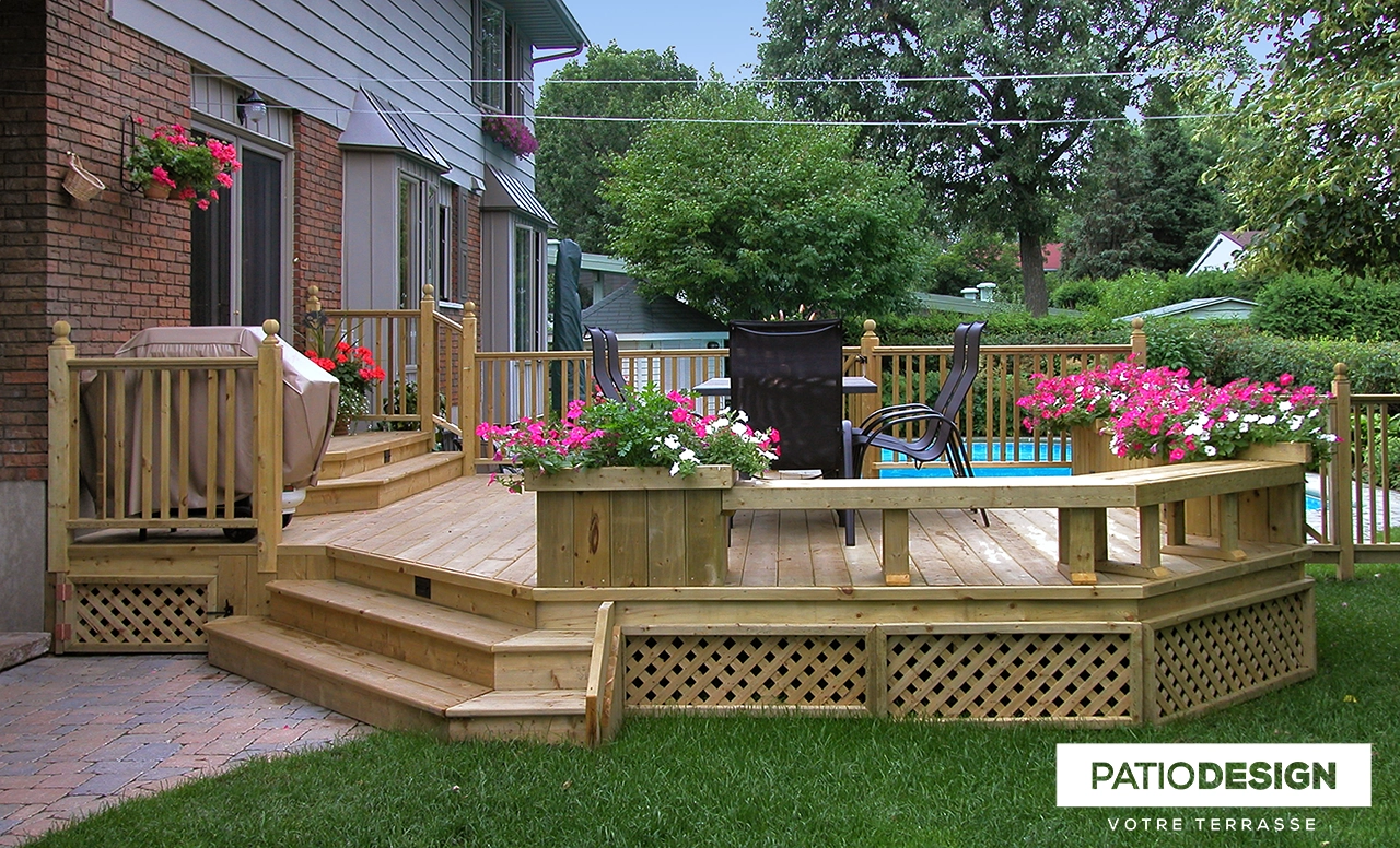 Patio en bois par Patio Design inc.