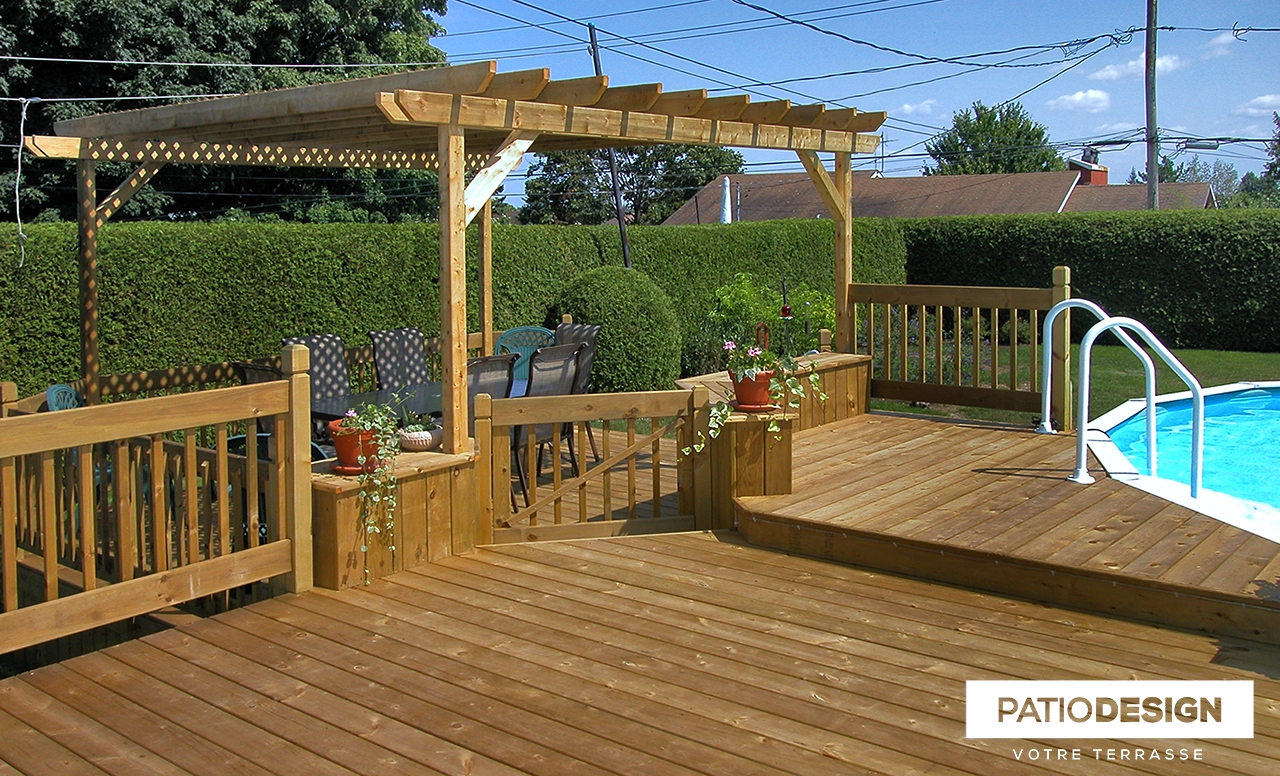 Patio en bois par Patio Design inc.
