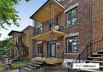 Patio en bois par Patio Design inc.