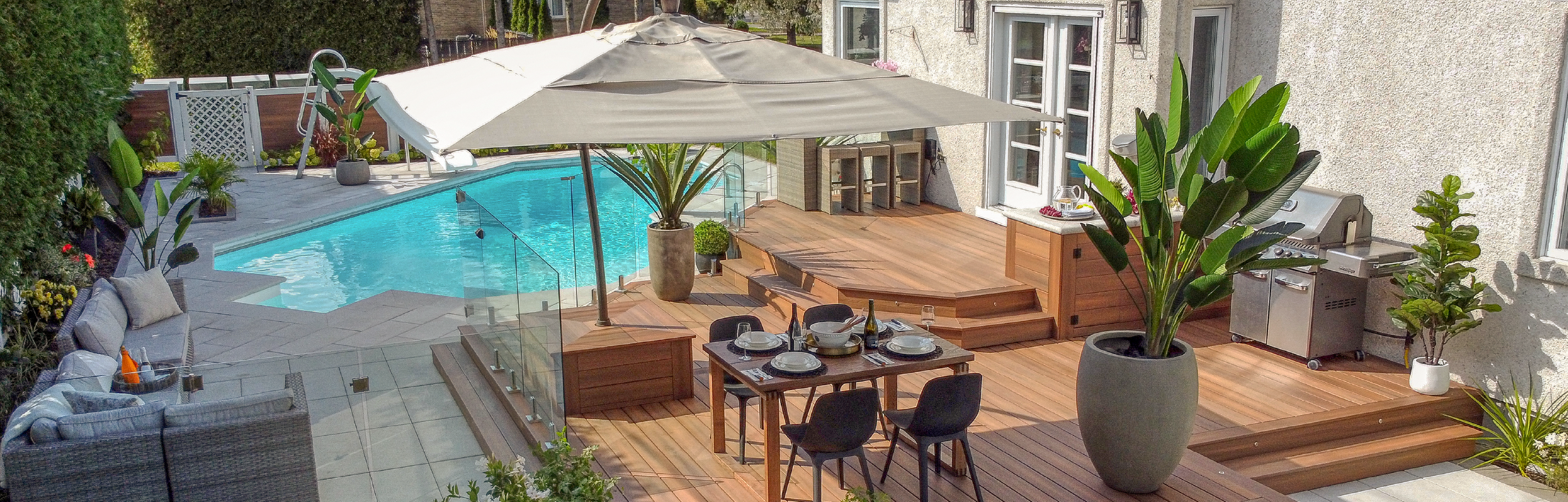 Piscine creusée Patio Design